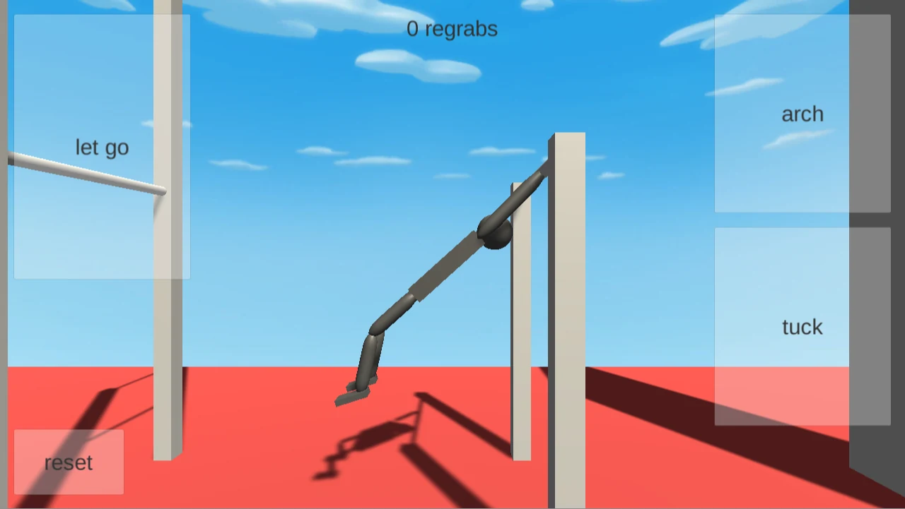 NoomiClone gymnast in a more extended position while Arch is held